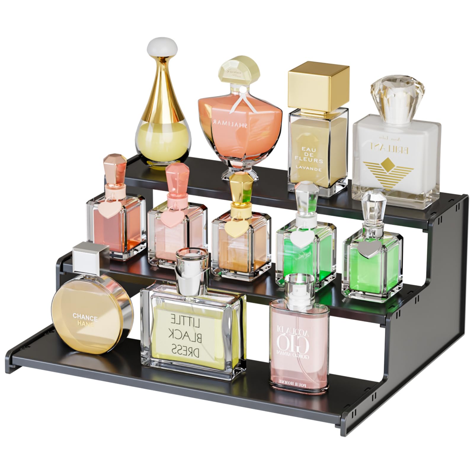 Amazon.com: Yieach Cologne Stand for Men,3 Tier Black Perfume Tray