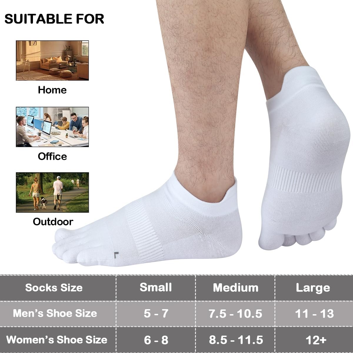 Meaiguo Toe Socks for Men Women Coolmax Ankle Five Finger Socks for Running Athletic Breathable Lightweight,3 Pairs - Image 6