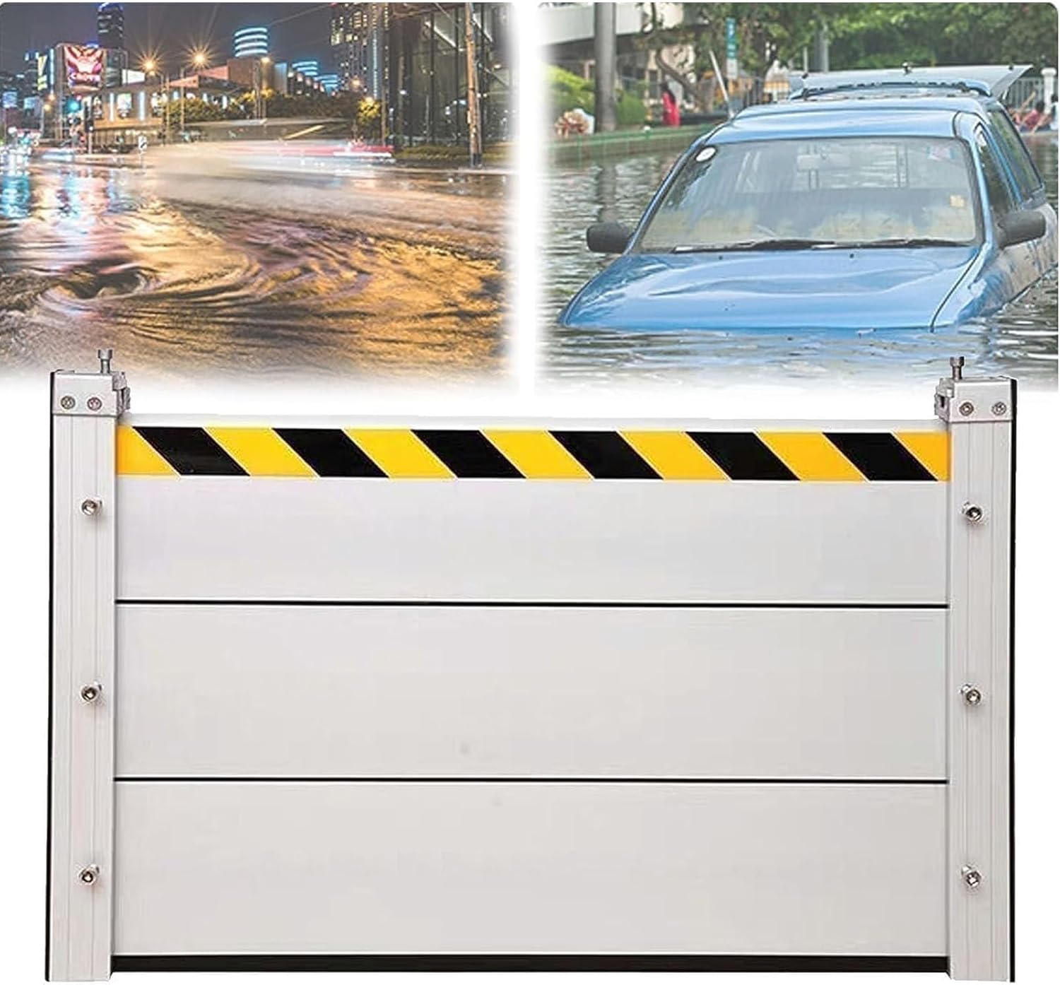 Mobiler Hochwasserschutz Aus Aluminium - Dammbalkensystem 70cm Für Haus & Garage