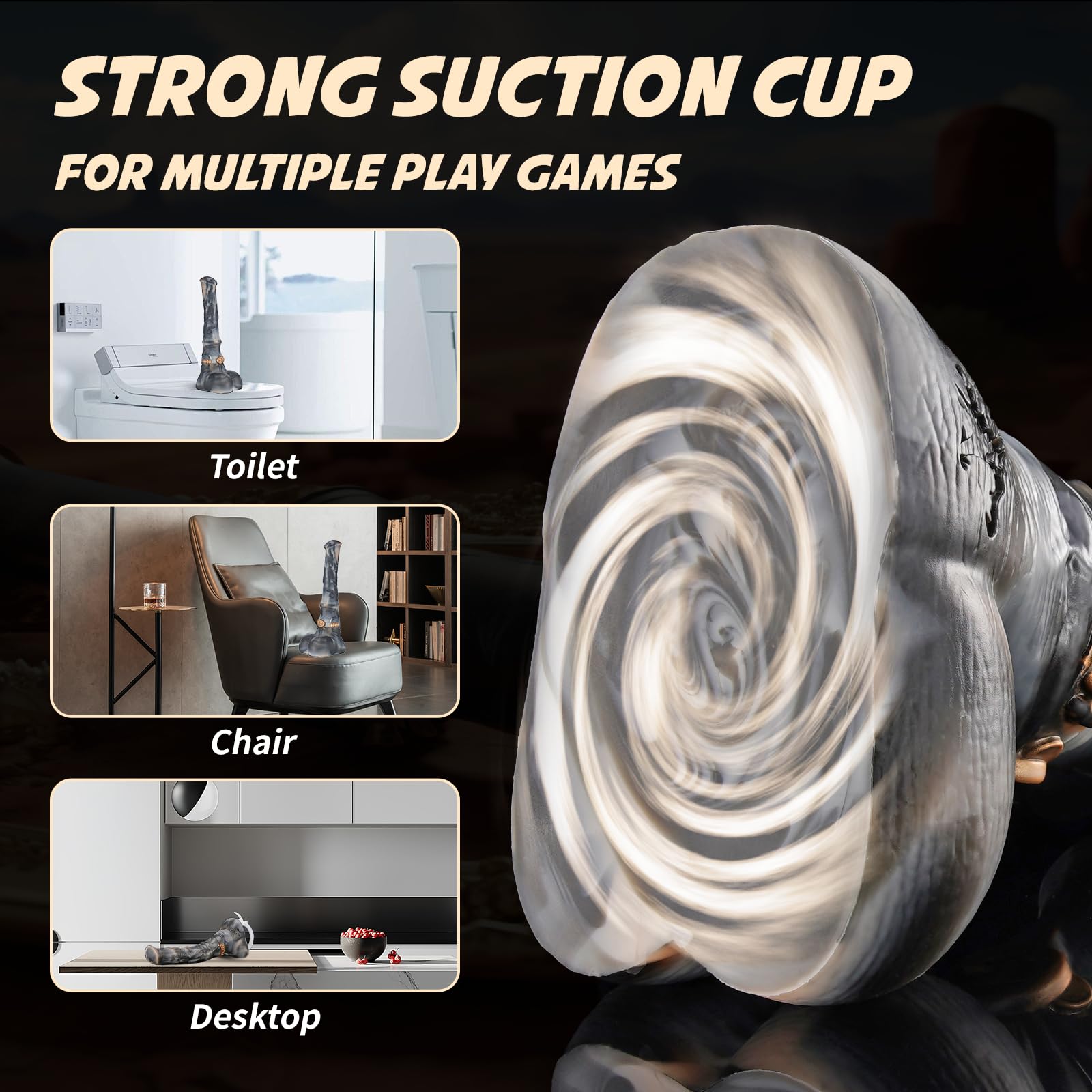 Dildo Squirt Adult Sex Toy, 13.8" NOTHOSAUR Hunter Jack Squirting Dildo Ejaculating Dildo Butt Plug Anal, Anal Dildo Huge Thick Realistic Dildo Suction Cup, Strap On Dildo Anal Toys Sex Toy Men Gay: 2X-Large Bounty Noir