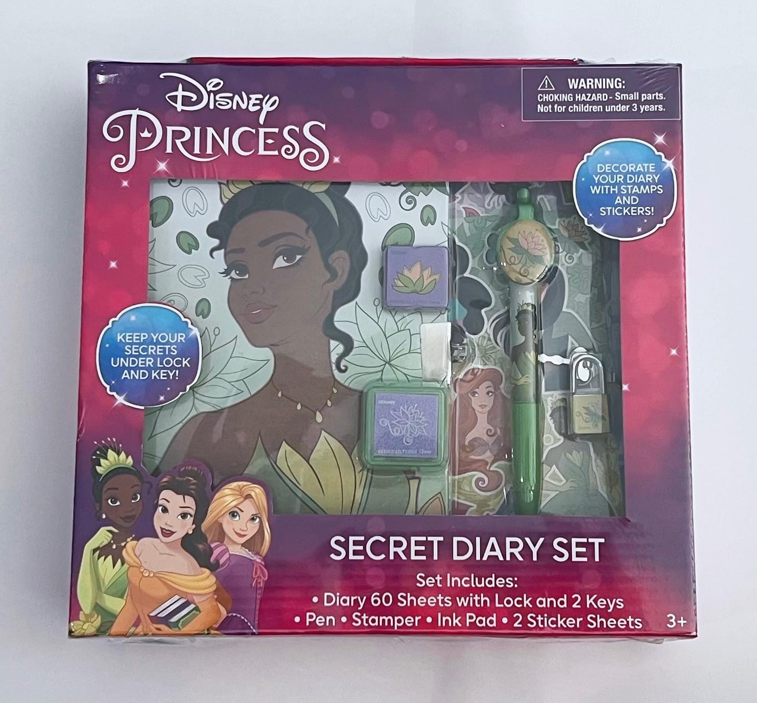 Journal intime secret de princesse, coffret de papeterie fine avec boîte