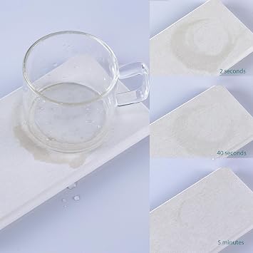 NiuYichee 2Pcs Stone Soap Trays Water Absorbing Diatomite Coaster