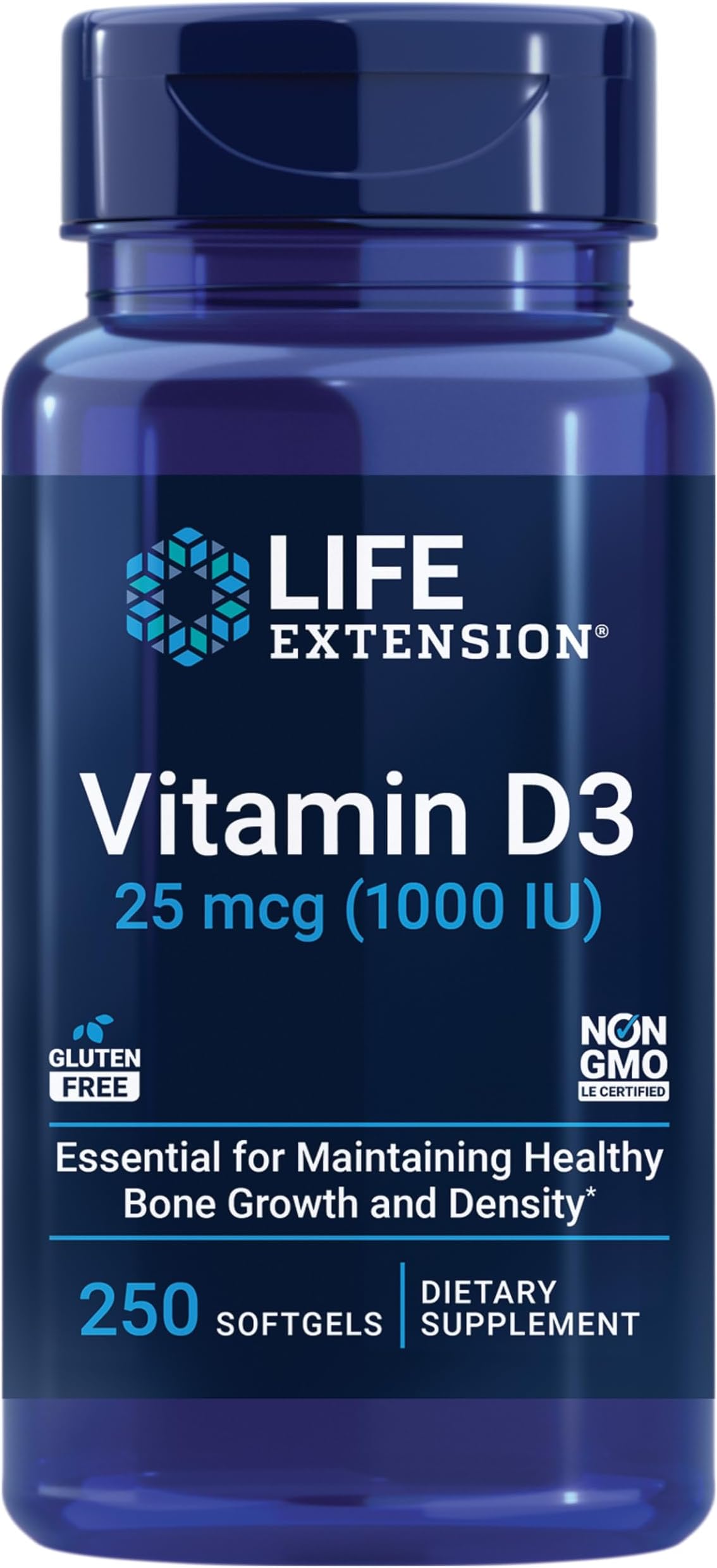 Life ExtensionVitamin D3 1000 IU 250 Softgels (Packaging May Vary)