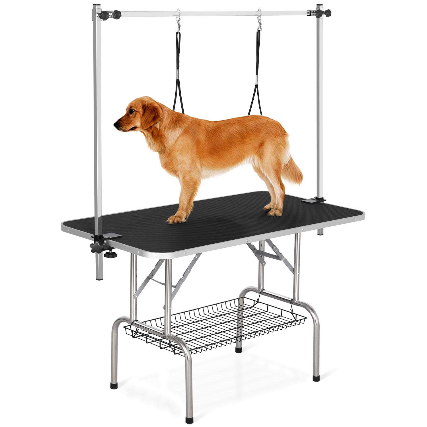 Yaheetech Pet Grooming Table for Large Dogs Adjustable Height