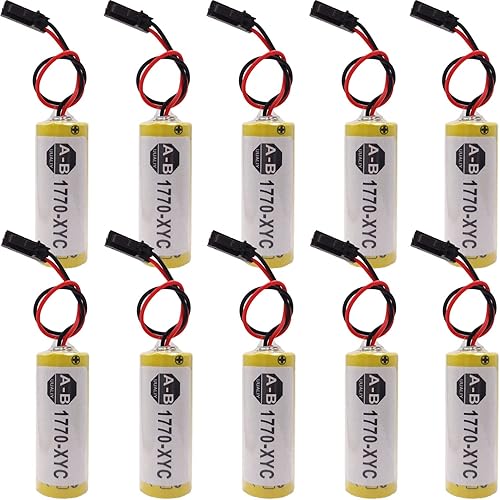 Paquete de 10 baterías 1770-XYC 3V 1800mAh para Allen Bradley PLC 1770-XYC/A 1770-XYB Cell no recargable