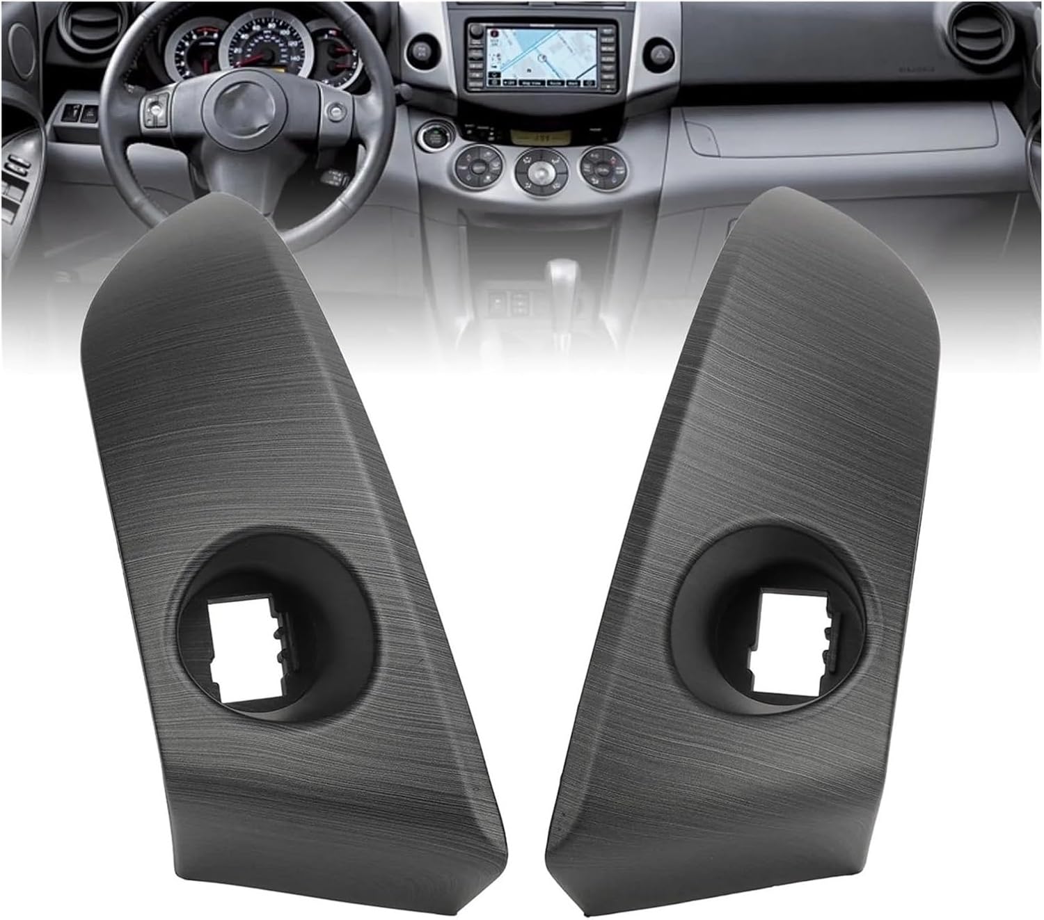 Center Air Vent Radio Bezel Cover Replacement Compatible for RAV4 2006-2012 Car Styling Interior Accessories