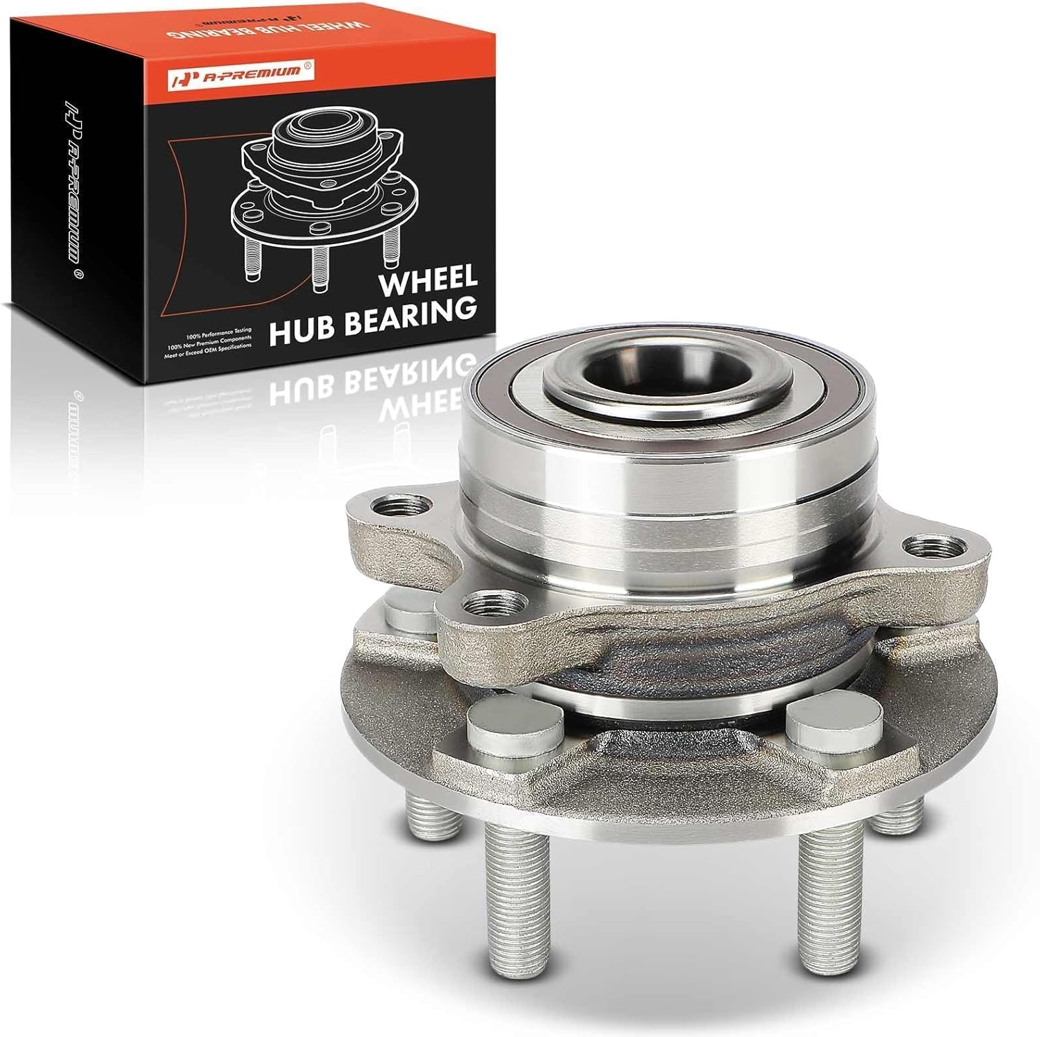 A-Premium Front Wheel Bearing and Hub Assembly with 5-Lug Compatible with Ford Explorer 2020-2023 & Lincoln Aviator 2020-2022, RWD