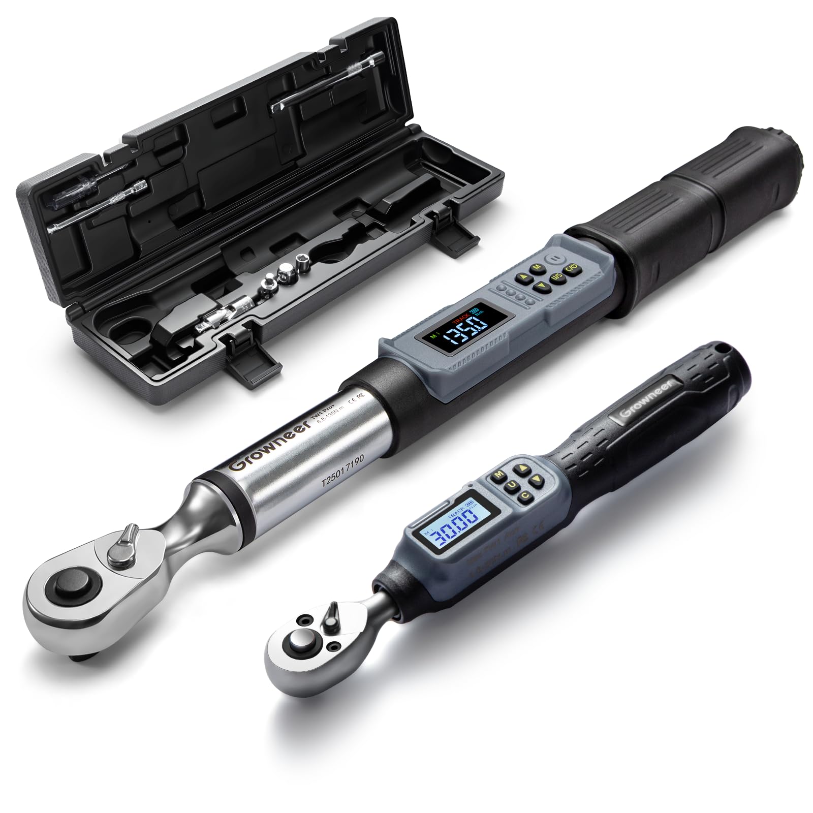 GROWNEER Digital Torque Wrench Combo Set