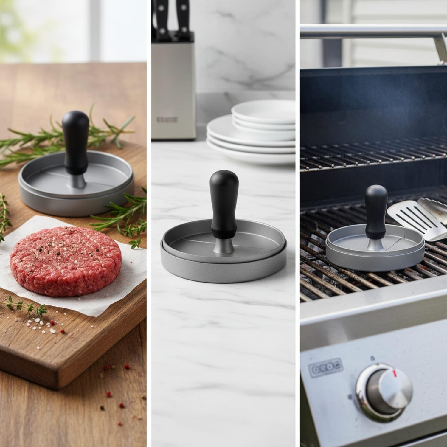 CLOVRIX® Non-Stick Burger Patty Press Nonstick Hamburger Press