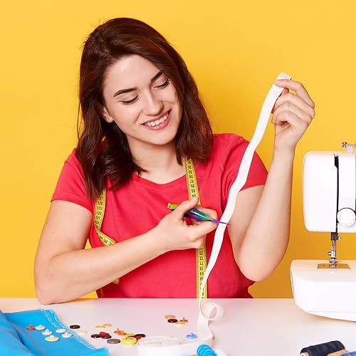 Miniatura 4 de 2 tijeras de resorte de acero inoxidable de 4.7 pulgadas, tijeras de bordado, tijeras para recortar cejas, tijeras de punta curvada para oreja,