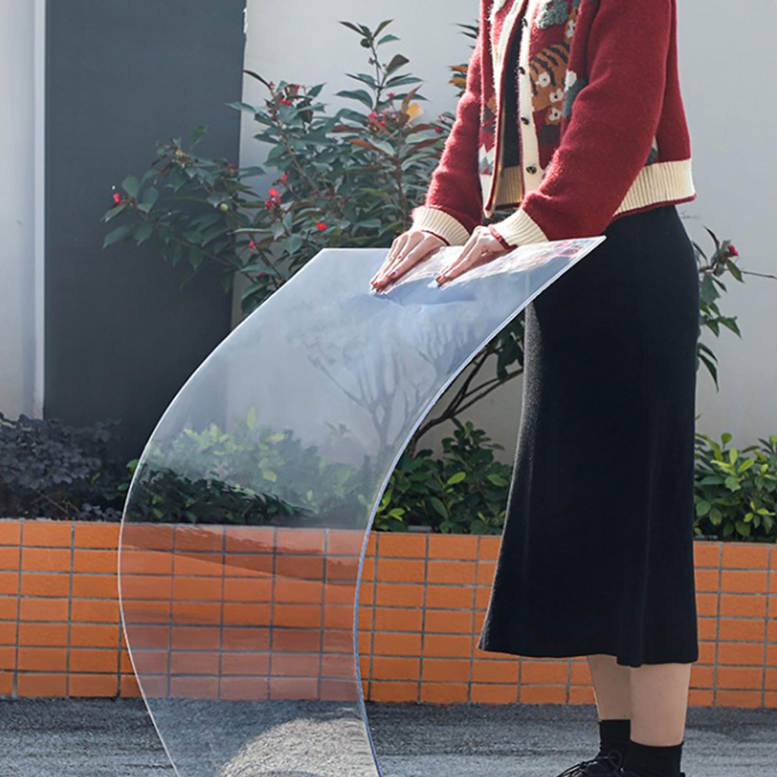 Outdoor Polycarbonate Roof Canopy, Clear Plastic Sheet,UV Protection Rain Outdoor Awning Covers,Clear Polycarbonate Sheet,Plastic Roof Panel,Roofing Canopies,Greenhouses Cladding,UV Protect