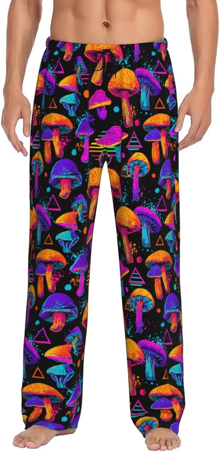 Men's Pajama Pants ，Separate Loose Fit Bottoms, Novelty Lounge PJ Bottoms Pants, Funny Sports Gift