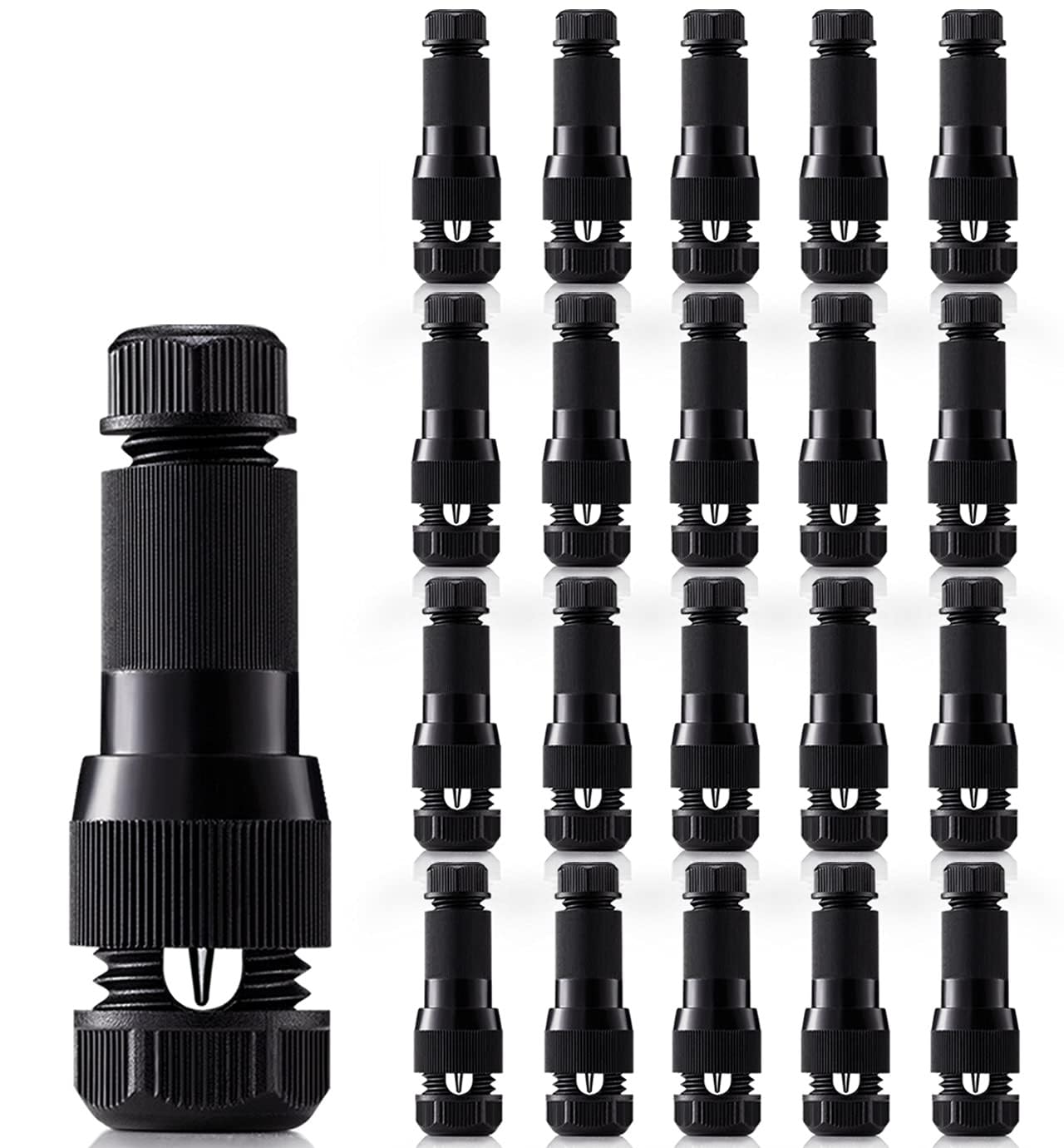 Waterproof Low Voltage Electrical Wire Connectors, Twist Lock Cable Connectors for Outdoor Landscape Lighting and Garden Wiring – Pack of 5-image-41