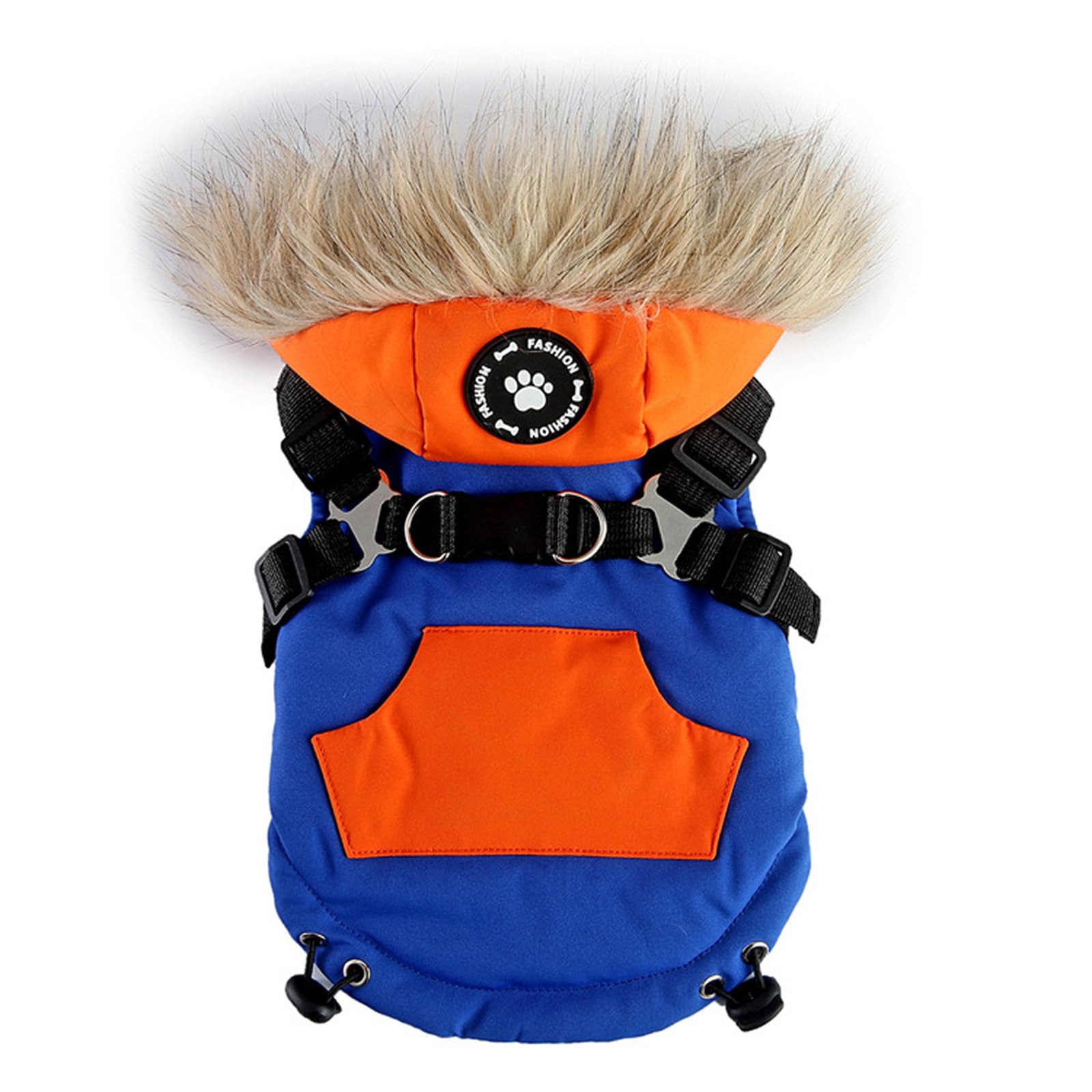 Abrigo cálido de invierno contra el frío para perro pequeño con chaleco impermeable polar