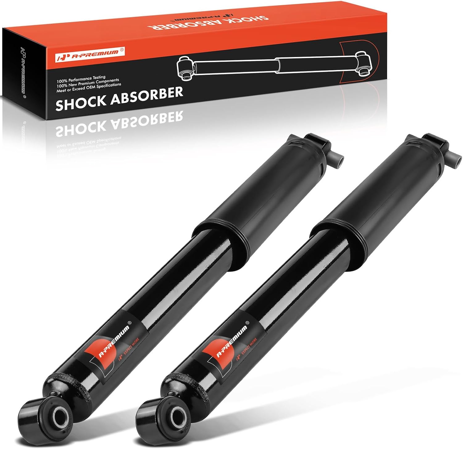 A-Premium Front Shocks Compatible with Jeep JL Series Wrangler 2018-2024, JT Series Gladiator 2020-2024 - 2x Replacement Suspension Shock Absorber Strut