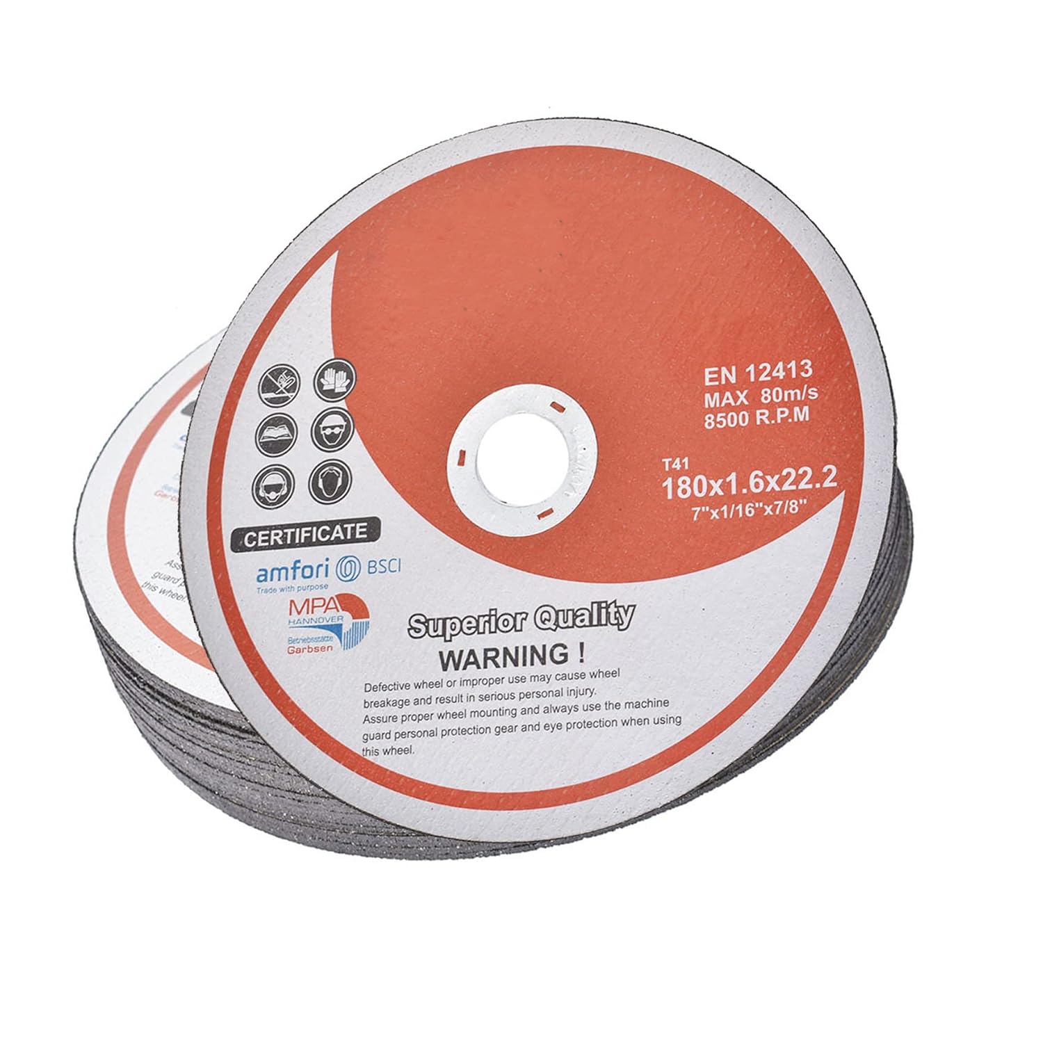 WFLNHB 25 Pack 7"x0.0625"x7/8" Metal and Stainless Steel Cut Off Wheels Replacement for Angle Grinders