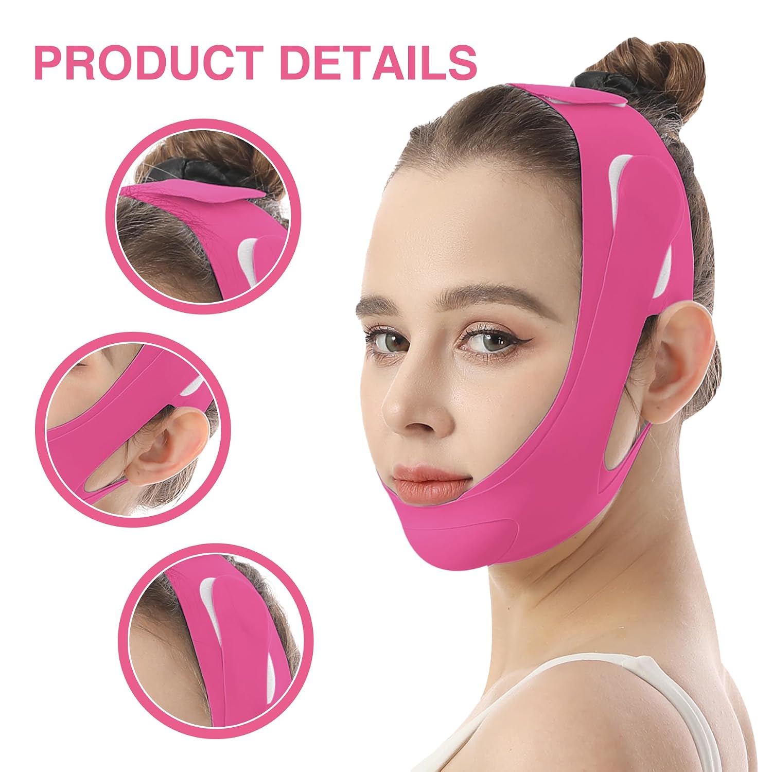 Face Lift Belt, Double Lift Face V-Shaper Bandage, Face Band Double Chin Skin Relaxation Lift Up Skin Lifting