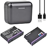 Batmax 2Pcs Battery + Box Storage Dual USB Charger for Insta360 X5 Camera Accessories