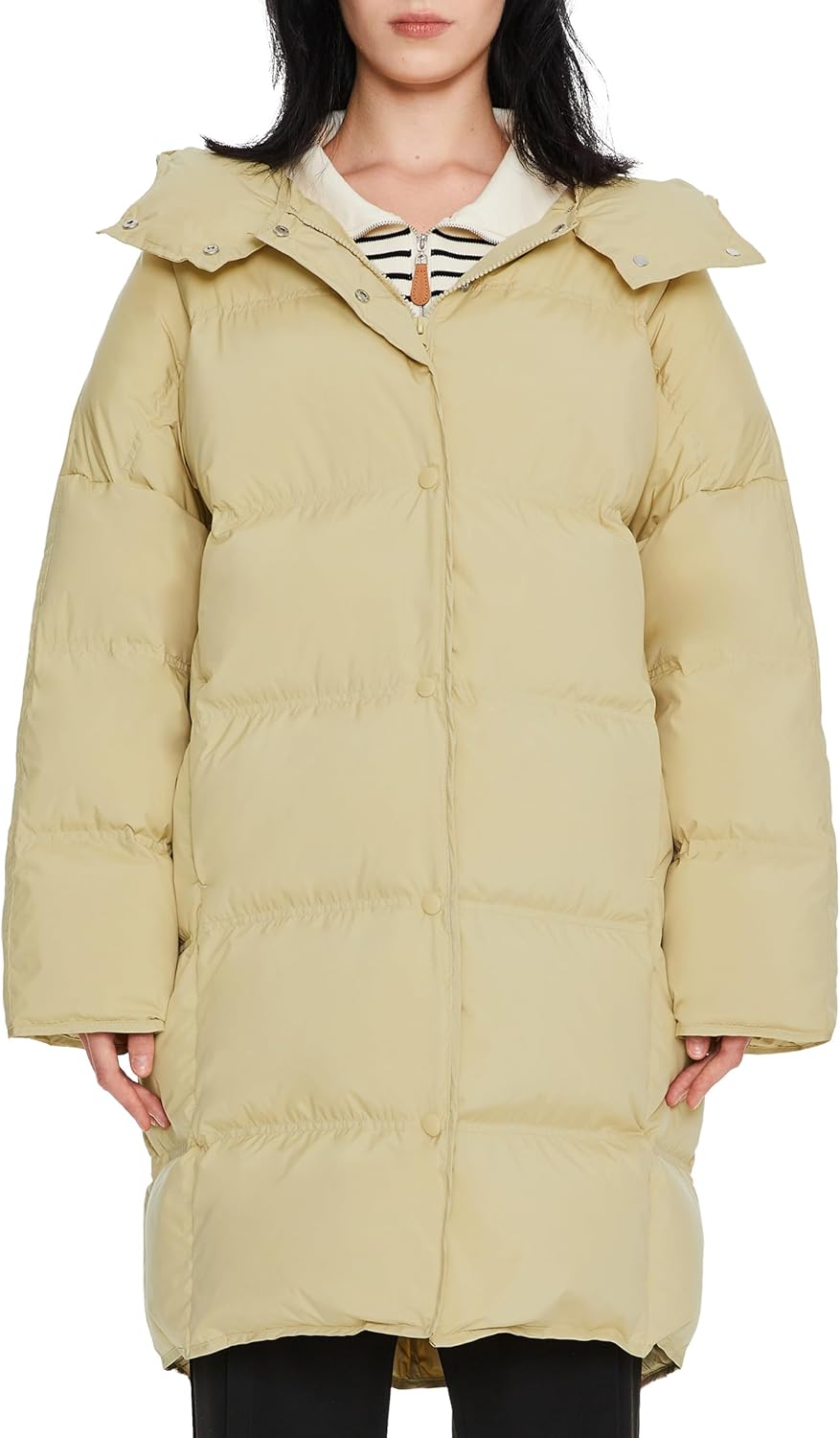 Orolay] ダウンジャケット レディース 冬 秋 ロング コート アウトドア