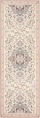 Miniatura 501 de Phantoscope Vintage Collection - Alfombra de área de 8 x 10 pies, alfombra grande para sala de estar, lavable, bohemio, antideslizante