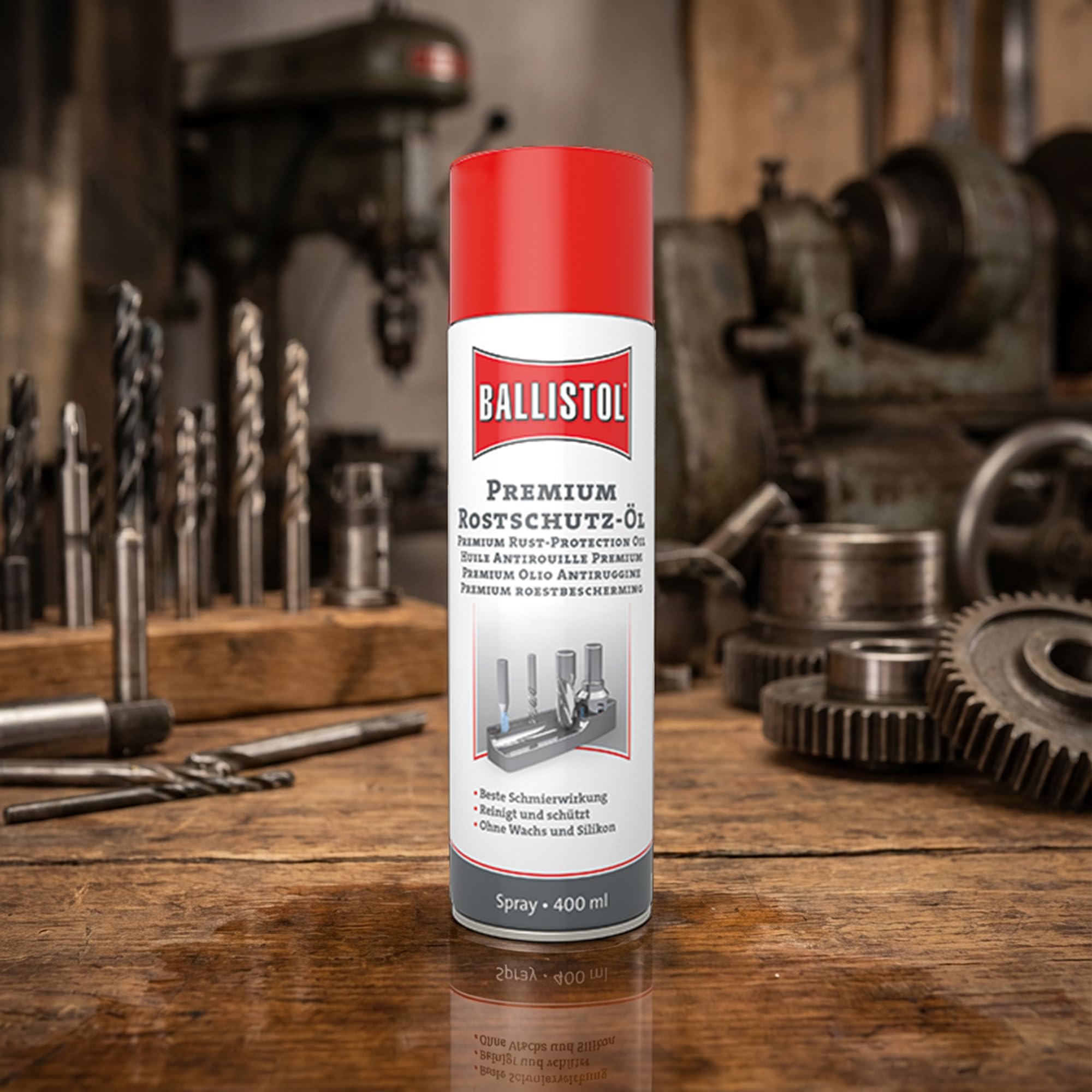 ELITE BBQ passend für Ballistol Premium-Rostschutz-Öl Spray 5er Set 5x 400ml – XXL Sparpack – Extrem-Korrosionsschutz für Metalle – Salzwasserbeständig & Verharzt nicht – Schmiermittel & Kriechöl