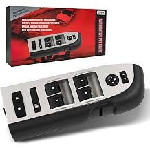 22968506 Window Master Switch Black Bezel Mirror Lock Assembly Compatible with 2010-2013 Silverado GMC Sierra 20945129 Without Power Folding Mirrors Crew Extended Cab