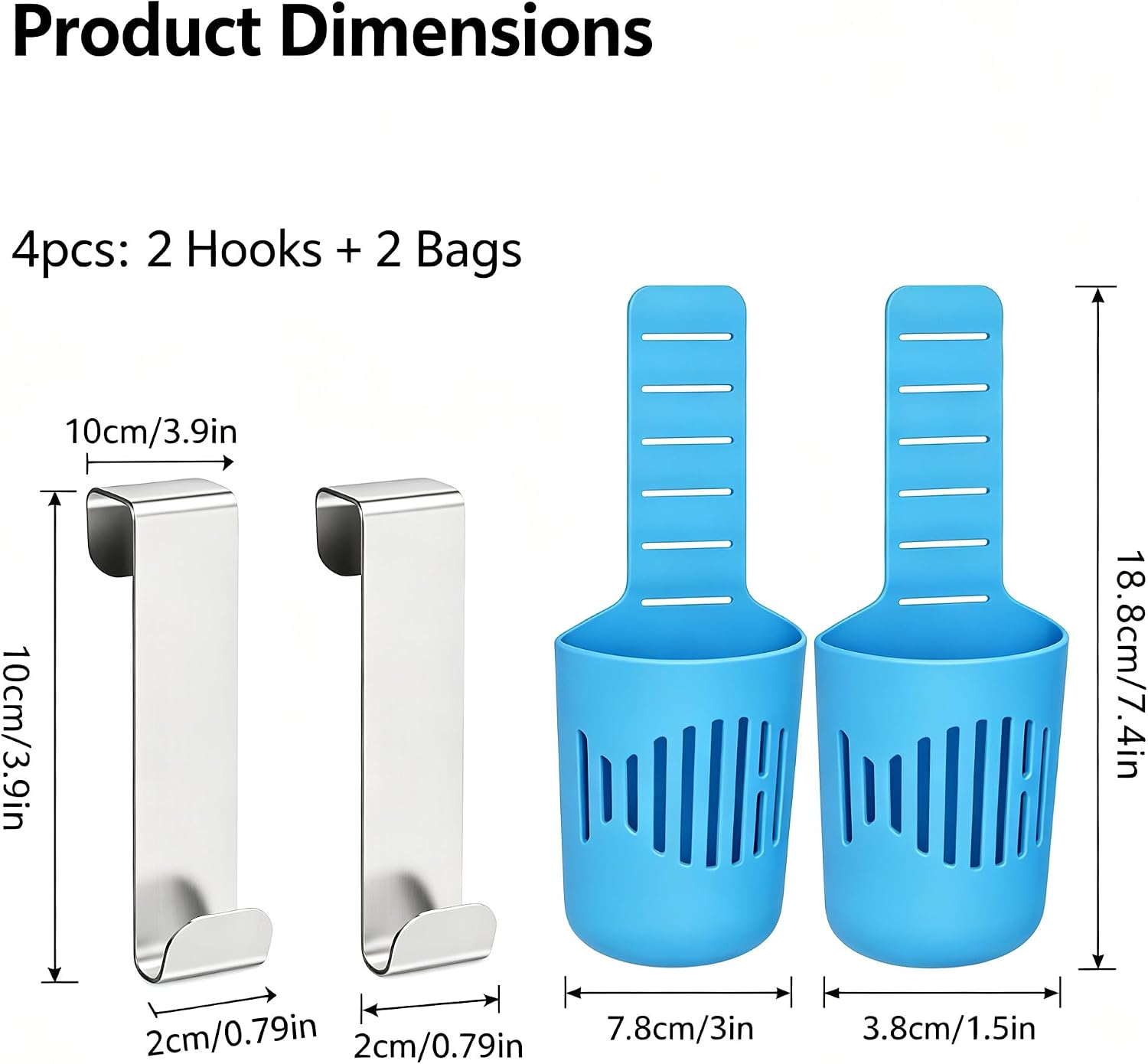 2 Pcs Toilet Tank Cleaner Tablet Holder, Universal Toilet Bowl Cleaner Tablet Holder, Waterproof Toilet Cleaner Dispenser for Bathroom Standard Toilet Tank image 2