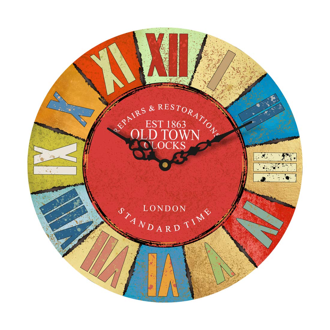 Sehaz Artworks Old_Town Printed Wall Clocks