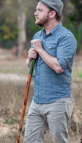 Miniatura 8 de SE Bastón para caminarsenderismo con cuerda paracord, capacidad de tracción de 440 libras, 55 pulgadas - WS636-55OR