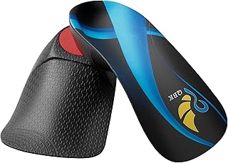 3/4 Arch Support Insoles for Women/Men,QBK Orthotics Shoe Insoles High Arch Supports Shoe Insoles for Plantar Fasciitis, Flat Feet, Over-Pronation,Height Increase Insoles, Heel Cushion Inserts,M