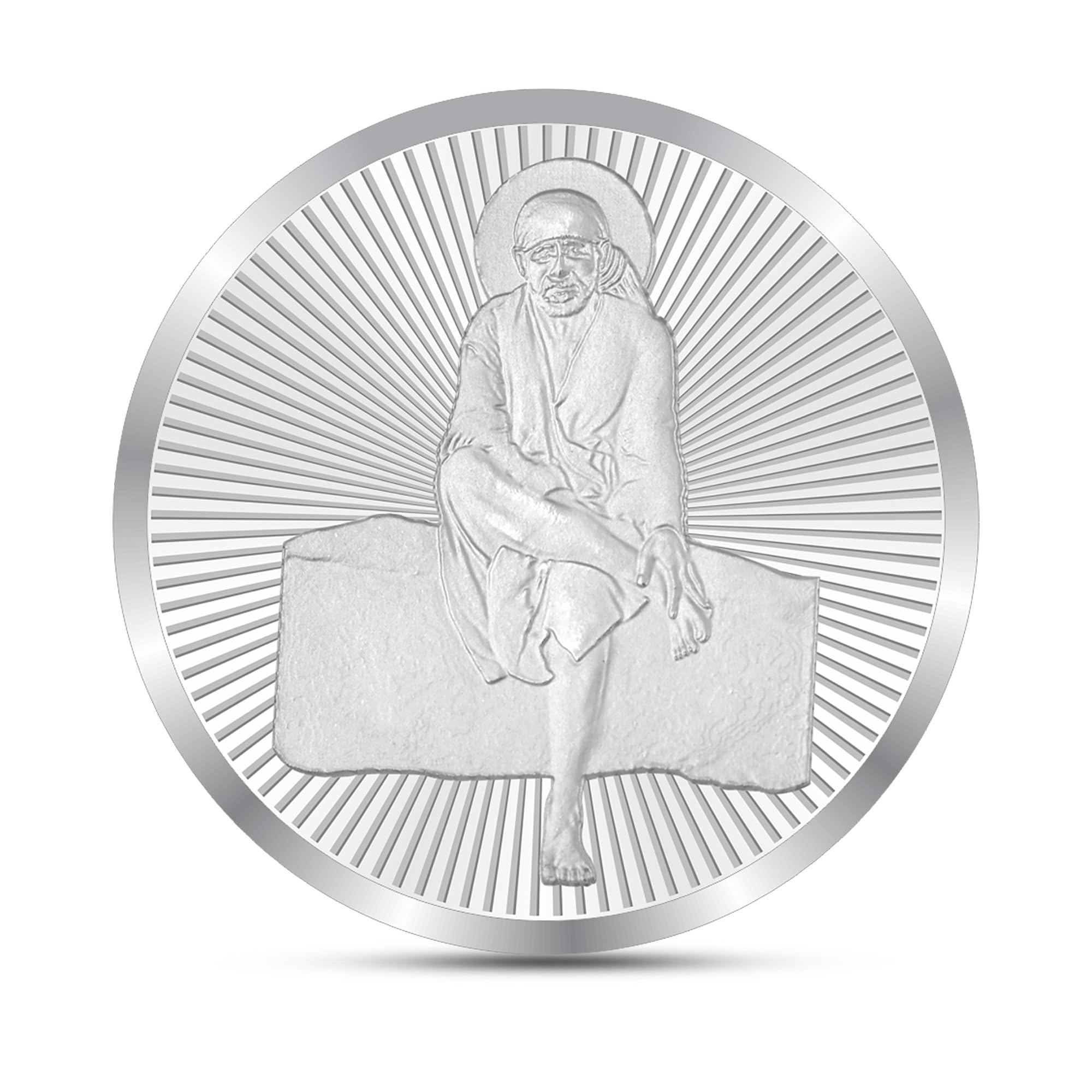 Precious Moments BIS Hallmarked Silver Sai Baba Coin 10gm | 20gm 999 Pure-image-2