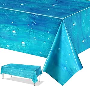 Lot De 4 Nappes Jetables En Plastique Rose Layette Et Bleu Doré 137,2 X 274