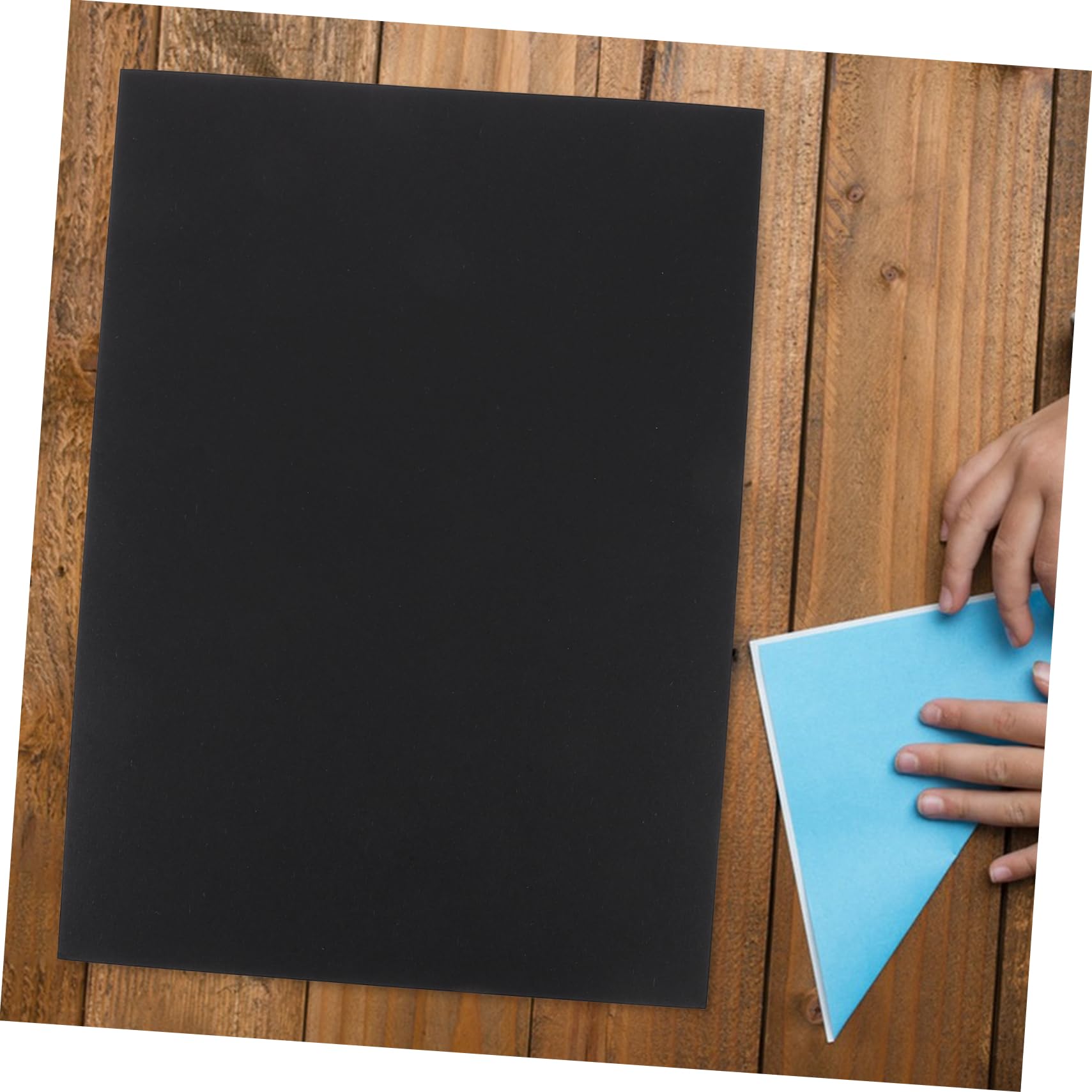 Ciieeo 100pièces Papier Cartonné Noir Pour Créations Artistiques Artisanales Papiers Impression Vierges Pour Loisirs Créatifs Et Bricolage
