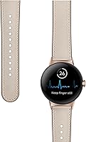 Vista 3 de Correa de cuero compatible con Google Pixel Watch, correa de repuesto, transpirable, para Google Pixel Watch, accesorios para reloj inteligente