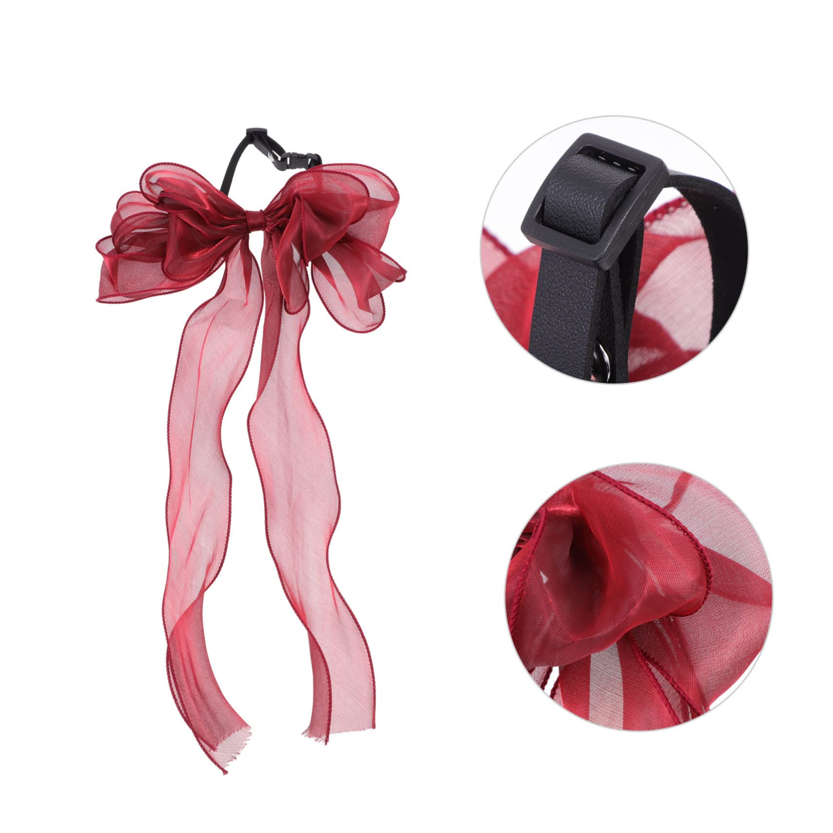 Collier Décoratif pour Animaux avec Nœud Accessoire Léger Et Réutilisable pour Fêtes Et Événements Ajustable pour Chiens Et Chats pour Noël Et Occasions Spéciales