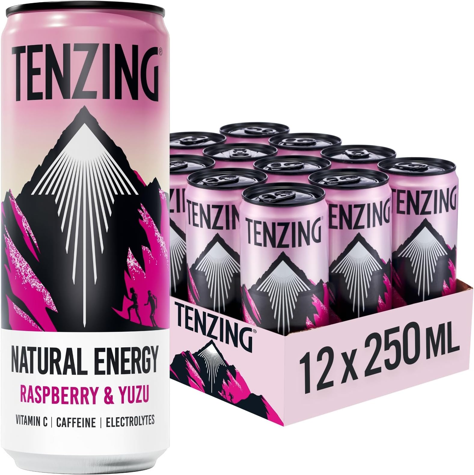 Drink, Plant Based, Vegan, & Gluten Free Drink, Raspberry & Yuzu, 250ml (Pack of 12) - Packaging may vary