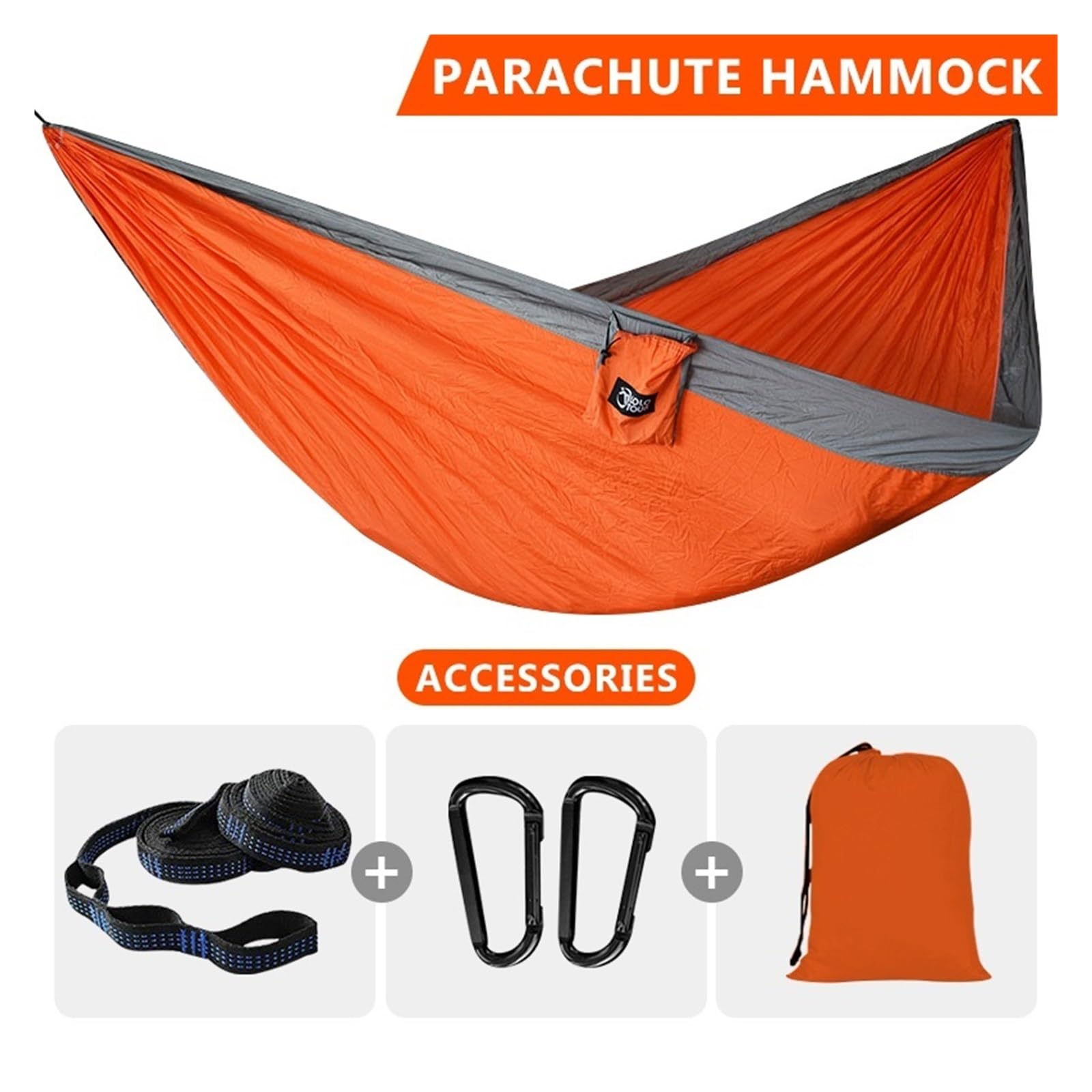 Hamac D‘ExtéRieur 220x100cm Parachute Hamac 1 Personne Portable Survie Nylon Hamac for Voyage Camping randonnée Aventure Plage Vacances 214 (Color : 9)