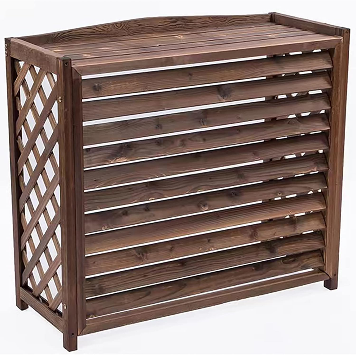 Solid wood airconditioning flower stand Outdoor wooden air