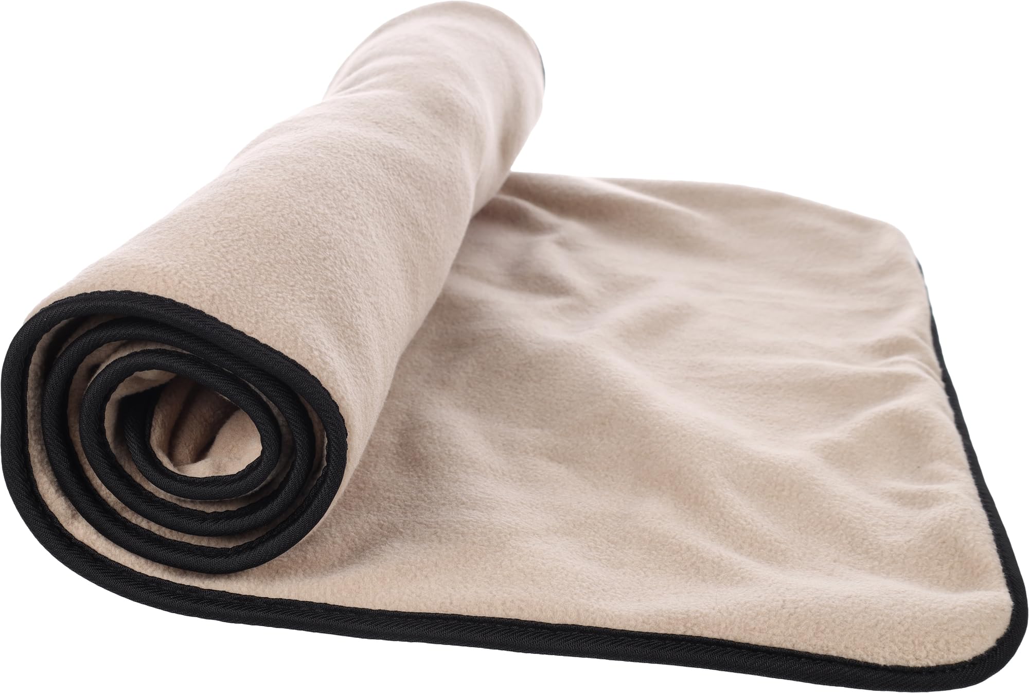 Flamingo Gabbia Criceto - Tappetino Assorbente Taupe 125x125x0,4 cm - Tessuto 3 Strati - Asciugatura Rapida - Lavabile 40°C - Senza Polvere - per Conigli e roditori