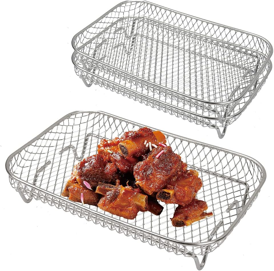 3 Tier Air Fryer Rack for Ninja Air Fryer, 304 Stainless Steel Multi