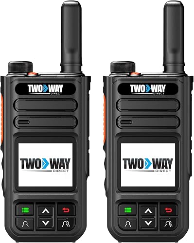 TWD50 Nationwide Walkie Talkie - Two-Way Radio - Unlimited Range POC Two-Way Radio, with GPS and SOS | 2 LTE+WiFi Push-to-Talk Radio