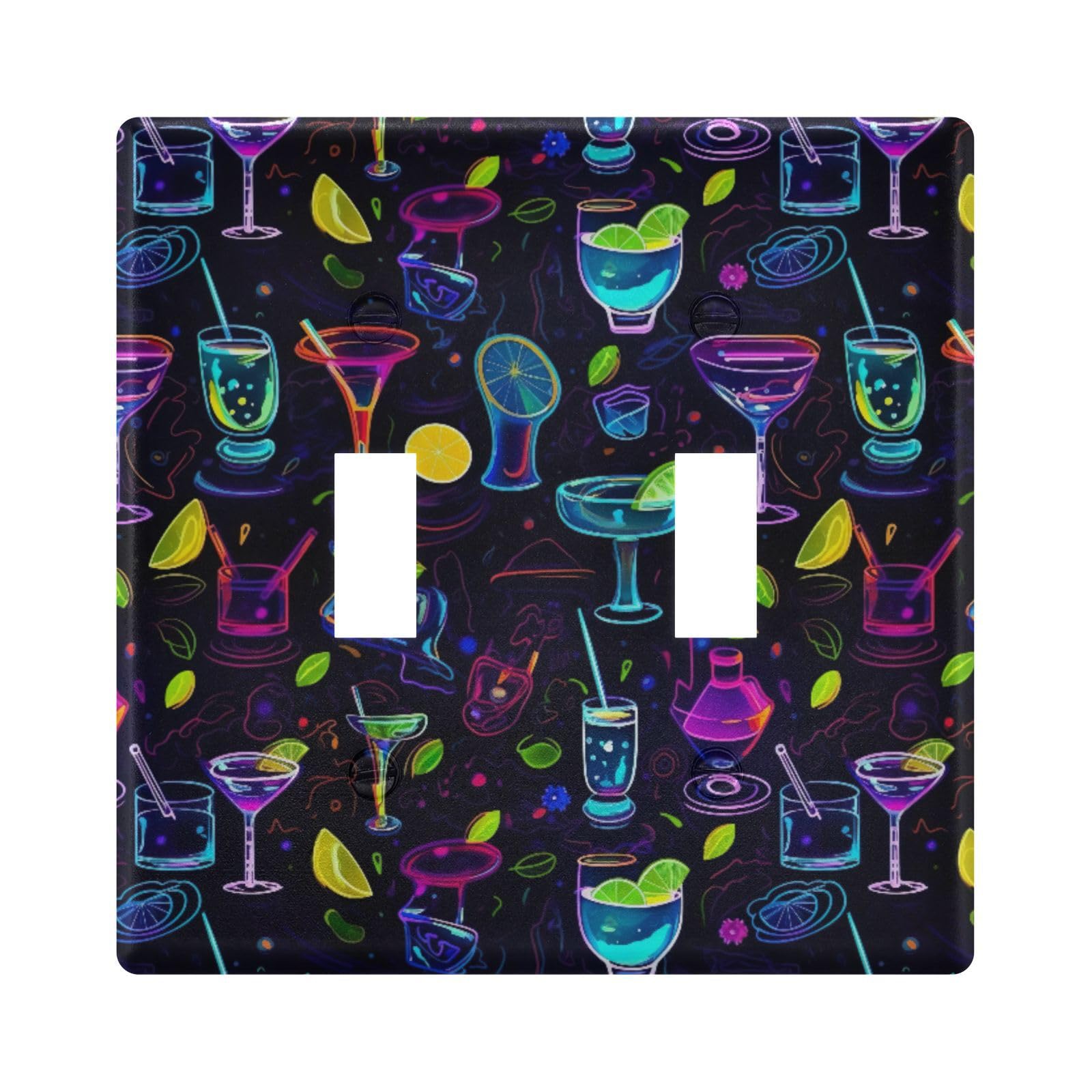 UMIRIKO Wine Glass Light Switch Cover Plate Covers Decorative Double Toggle Home Decor 202a8621