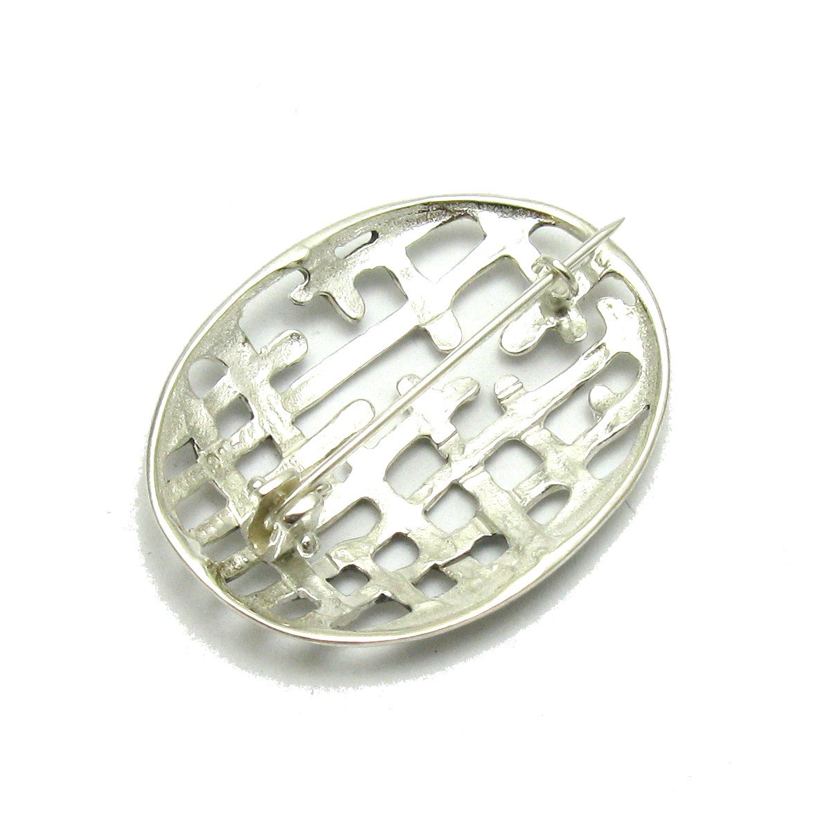 Handmade sterling silber brosche massiv 925 Empress