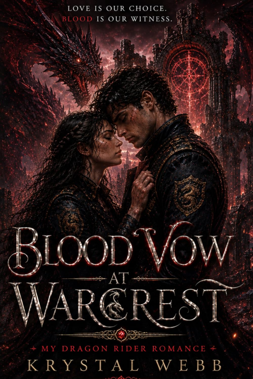 Blood Vow at Warcrest: A Fated Mates Dragon Rider Academy Romantasy: 3 (My Dragon Rider Romance)
