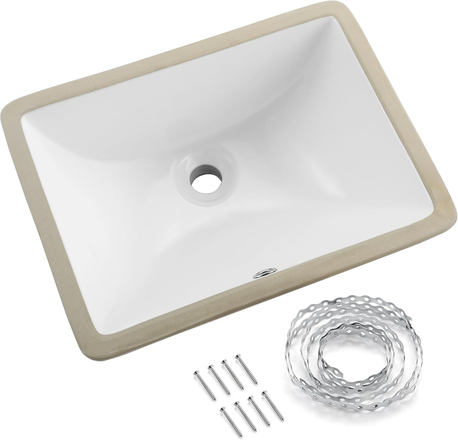 KES Undermount Bathroom Sink, Undermount Sink Rectangular with ...
