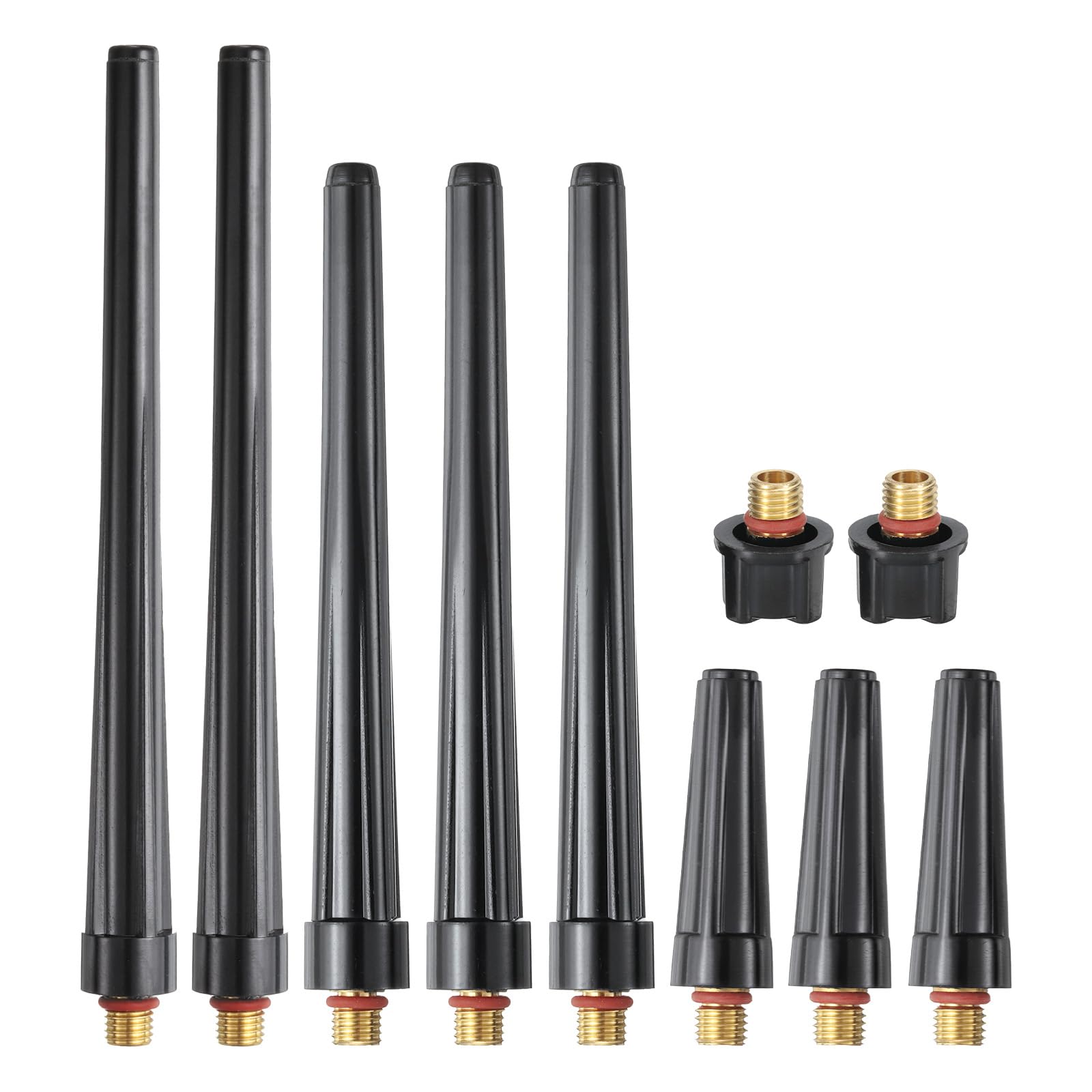 HARFINGTON 10pcs TIG Back Cap 41V24L 41V24 41V35 41V33 Fit Welding Torch WP-9,20,25 Back Cap for TIG Torch Part Accessory Replacement Part