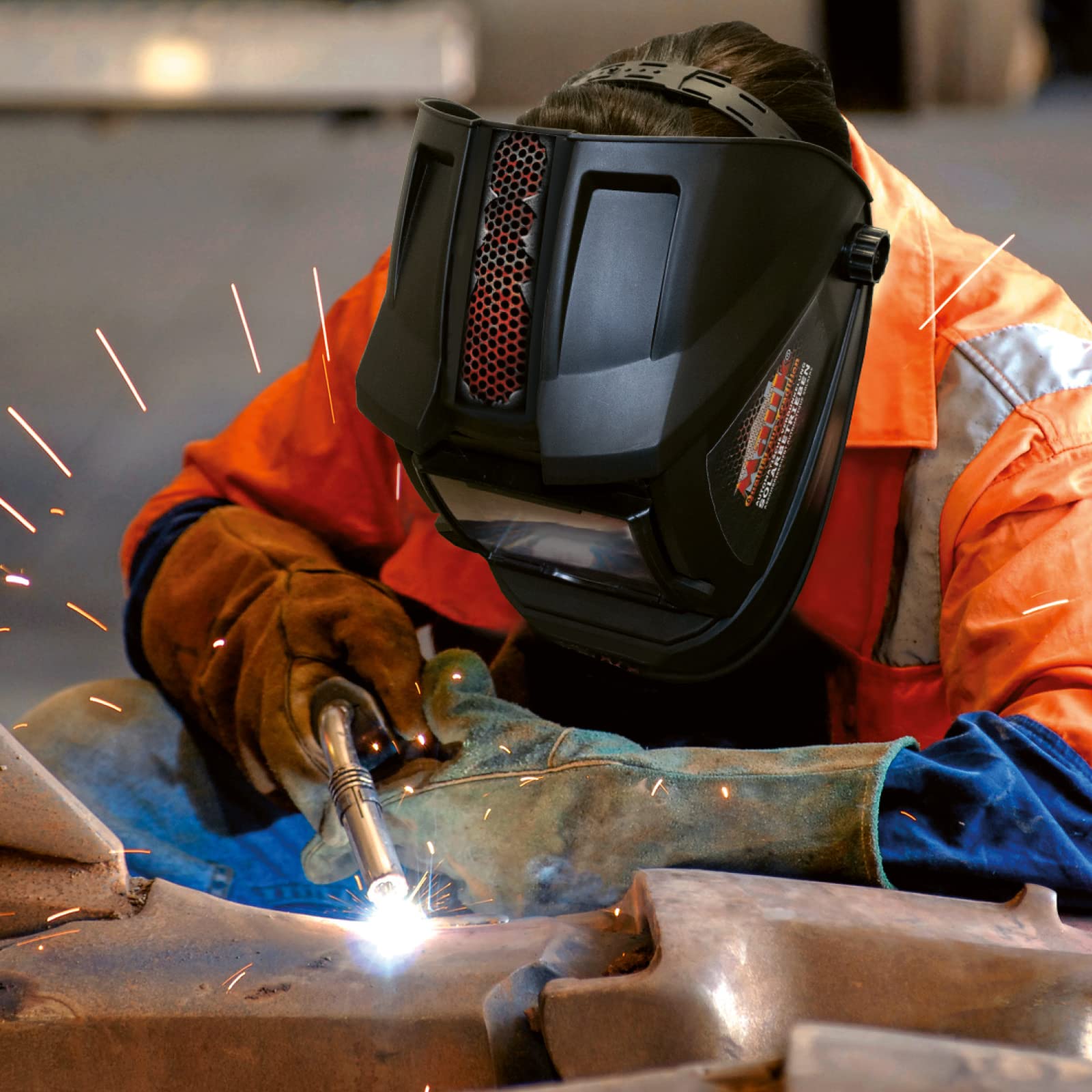 MAUK® Automatik Schweißhelm mit Klappvisier