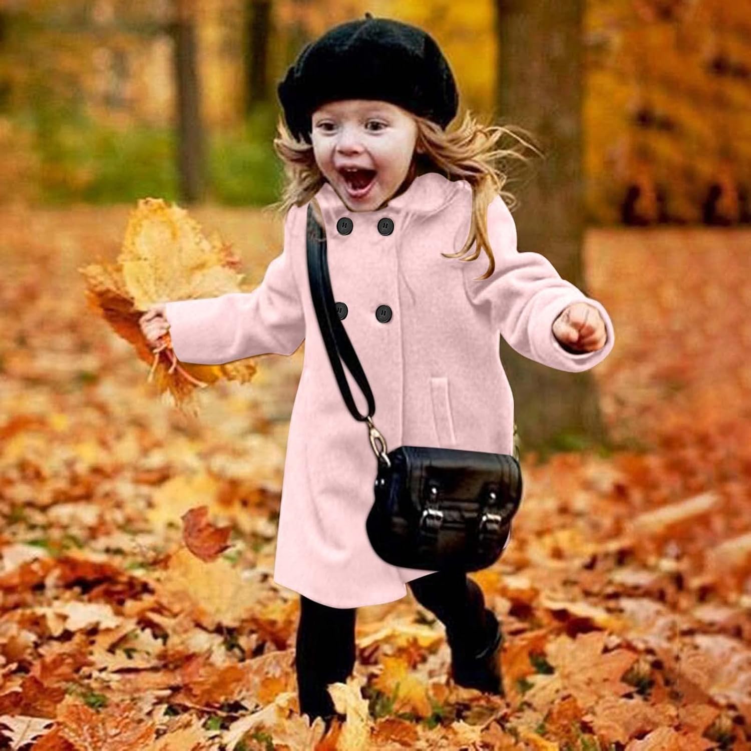 Toddler Girls Winter Windproof Coat Jacket Kids Warm Fleece Outerwear Jacket Toddler Girls Coats (Pink, 5-6 Years)