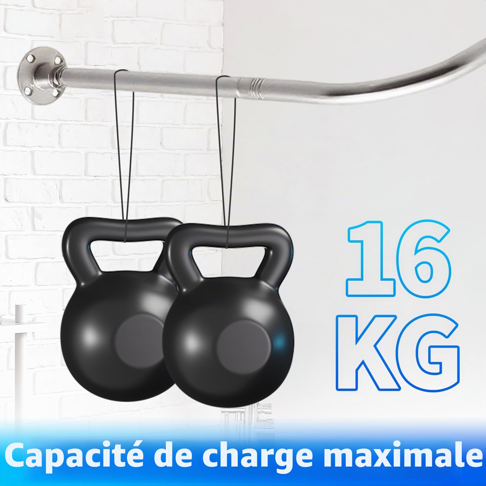 L Form Tringle à Rideau de Douche 68-98cm x 68-98cm Réglable,pas de s'affaissement,en Acier Inoxydable,90 degrés sur l'angle,pour Salle de Bain Baignoire,Magasin de Vêtements, Espace Privé