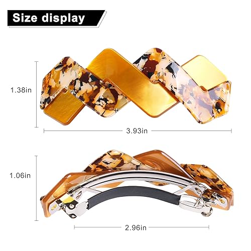 Miniatura 7 de 3 pasadores para el cabello para mujer, accesorios para el cabello para mujer, horquilla francesa grande, accesorios retro para cabello grueso